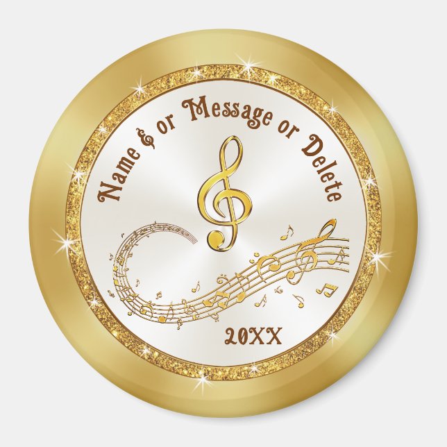 Music Notes Magnets, Music Themed Party Favors,  Magnet (Front)