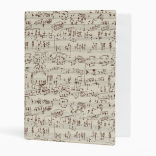 Music notes mini binder