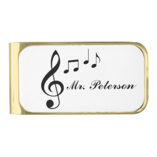 "Music Notes" Money Clip