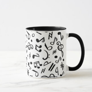 music notes mug