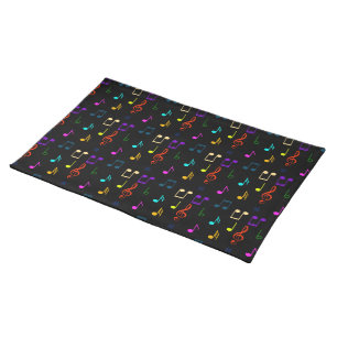 Music Notes Musician Gifts Musical Note Art Lovers Cloth Placemat
