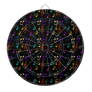 Music Notes Musician Gifts Musical Note Art Lovers Dart Board