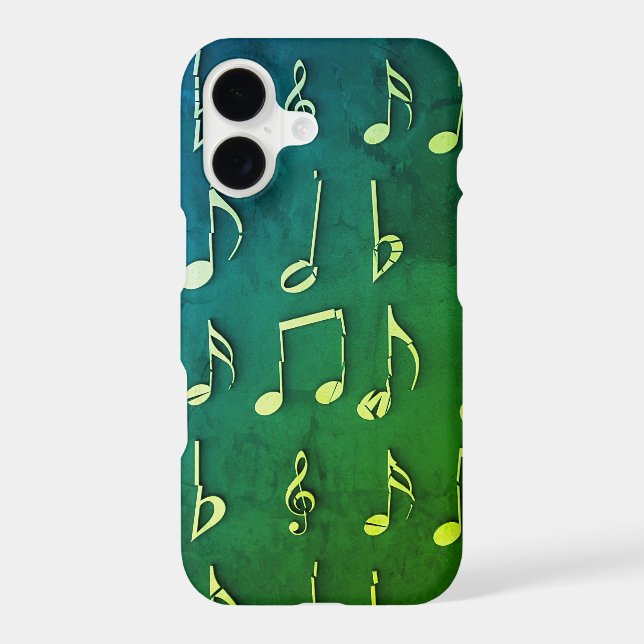 Music, Notes, Mute Iphone Case (Back)