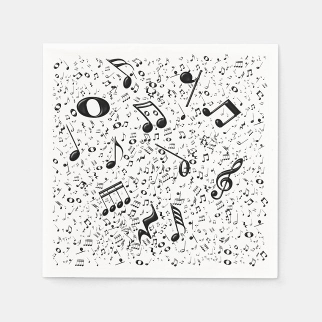Music Notes Napkins (Front)