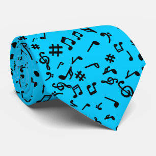 Music Notes  Neck Tie