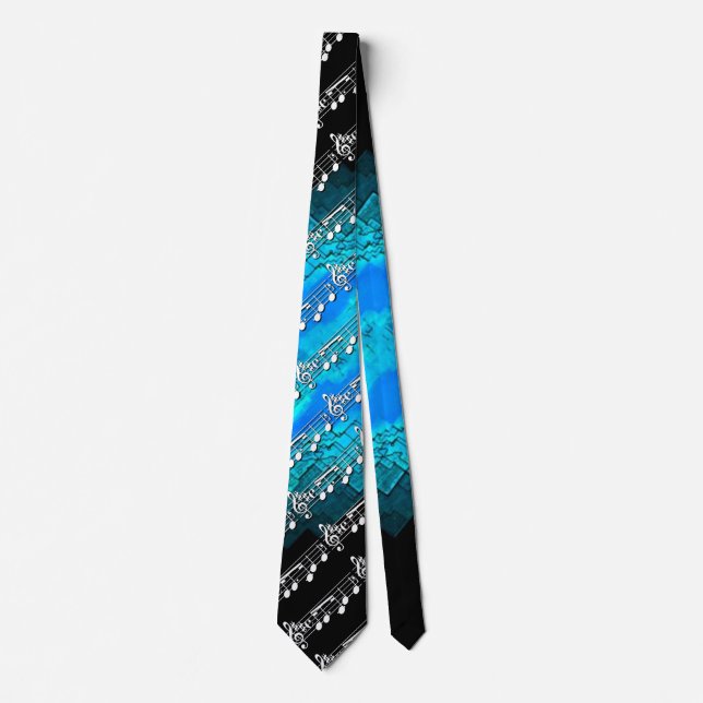 Music Notes Neck Tie (Front)