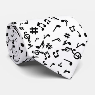 Music Notes Neck Tie