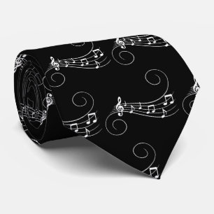 Music Notes Neck Tie