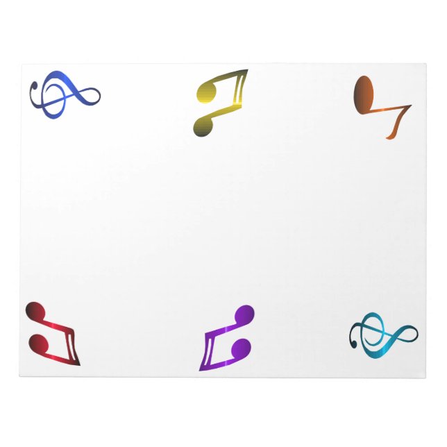Music Notes Notepad (Front)