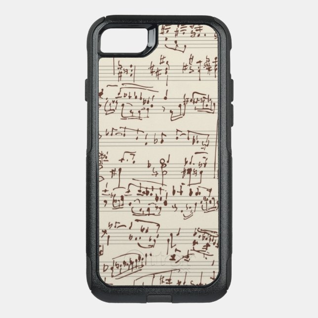 Music notes otterbox iPhone case (Back)
