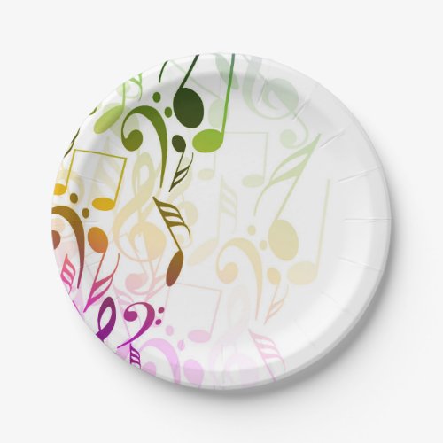Music Notes Paper Plate