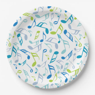 Music Notes Paper Plates