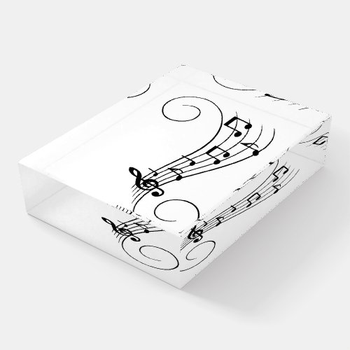 Music Notes Paperweight