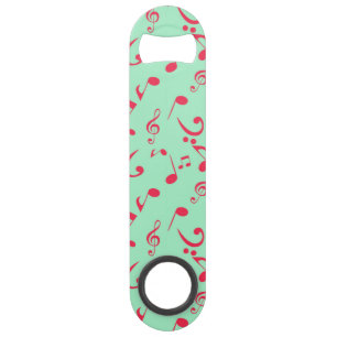 Music notes pattern bar key