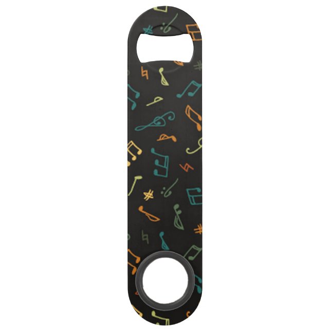 Music notes pattern bar key (Front)
