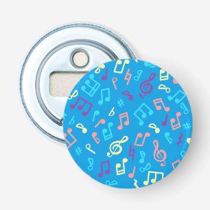 Music notes pattern bottle opener