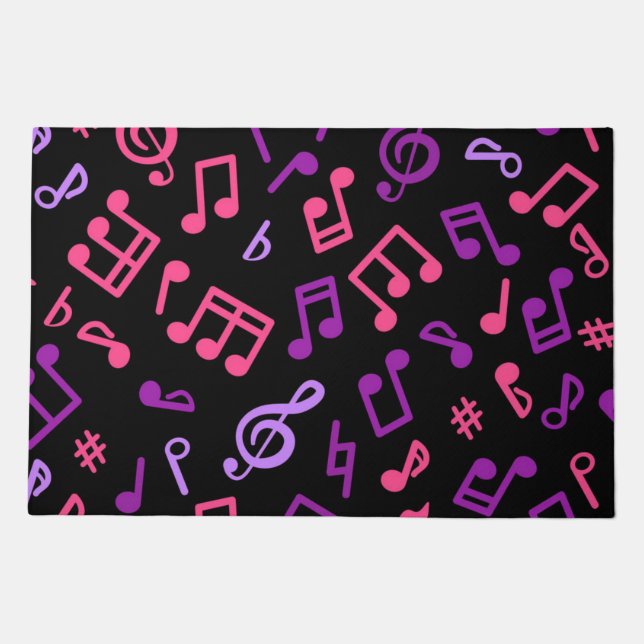 Music notes pattern doormat (Front)