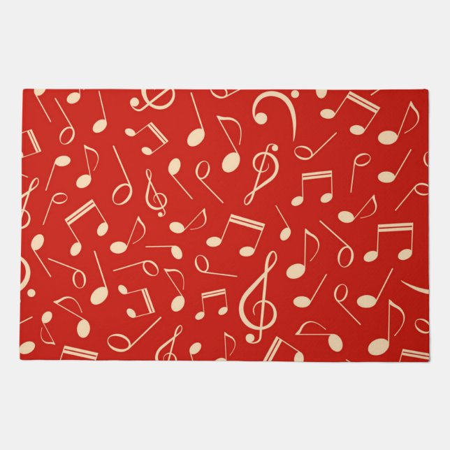Music notes pattern doormat (Front)