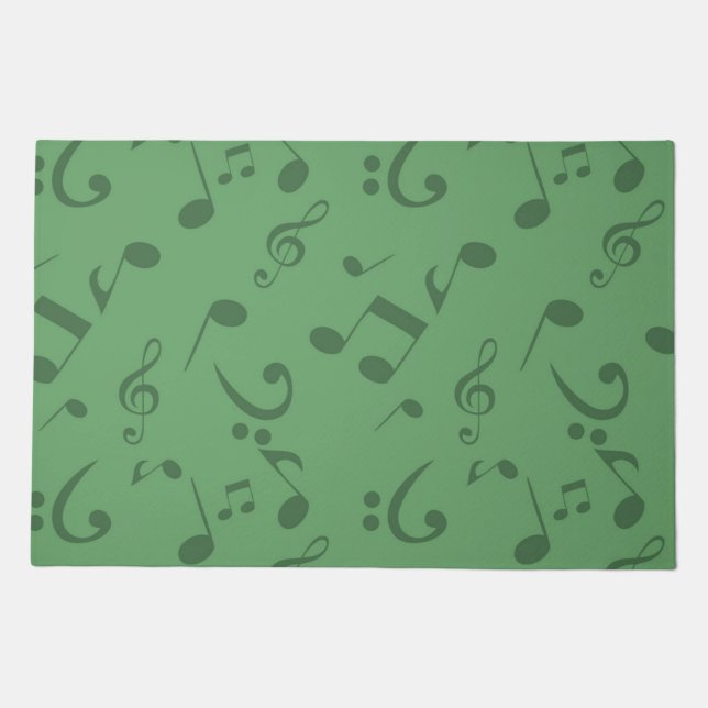 Music notes pattern doormat (Front)