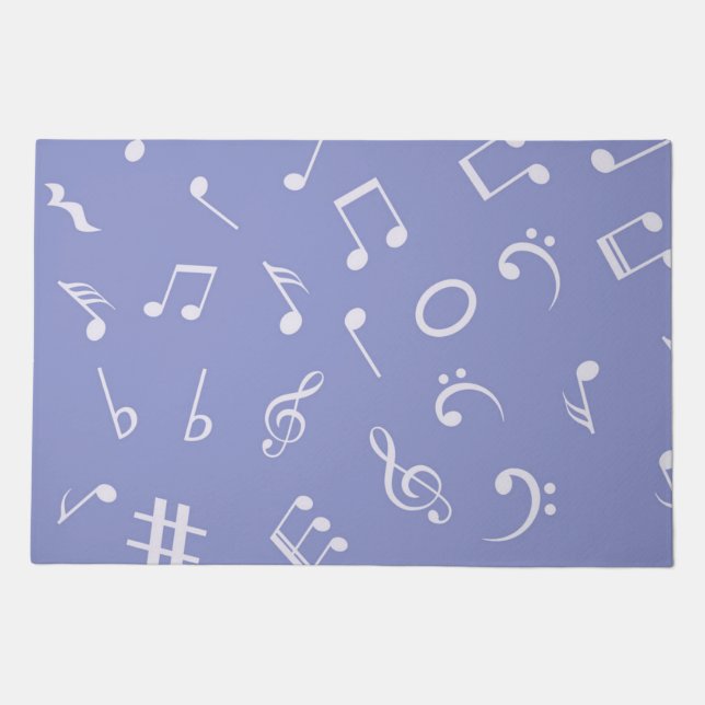 Music notes pattern doormat (Front)