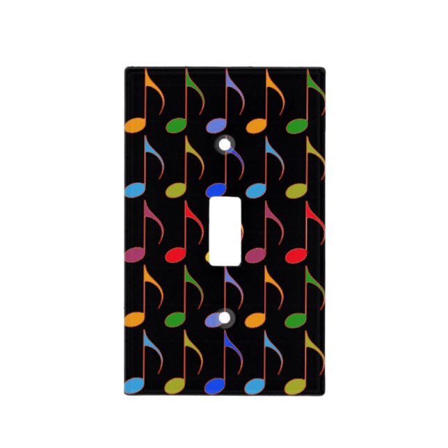 music notes pattern light switch cover (Front)
