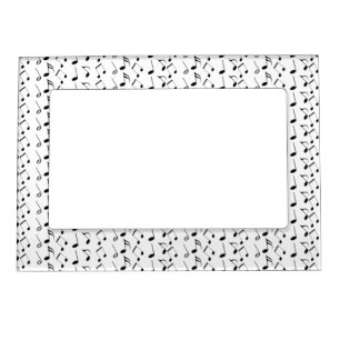 Music Notes Pattern Magnetic Frame