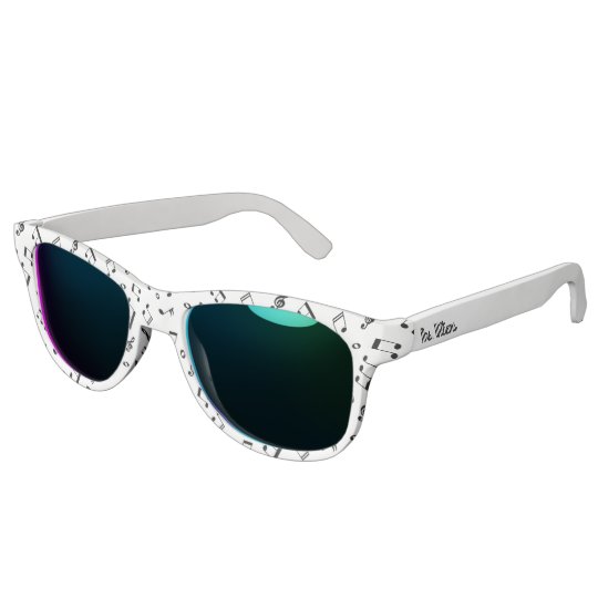 Music Notes Pattern Sunglasses
