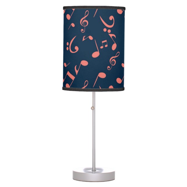 Music notes pattern table lamp (Front)