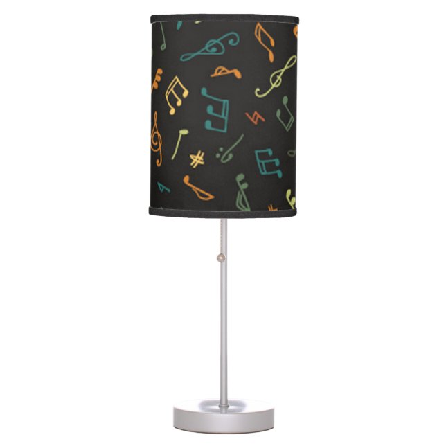 Music notes pattern table lamp (Front)