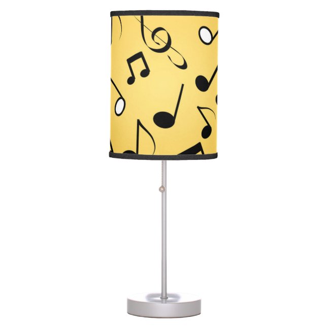 Music notes pattern table lamp (Front)