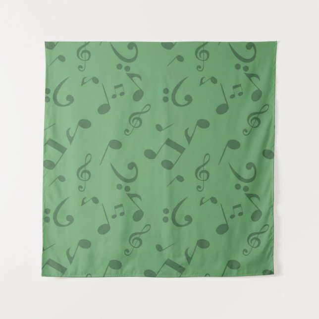 Music notes pattern tapestry (Front)