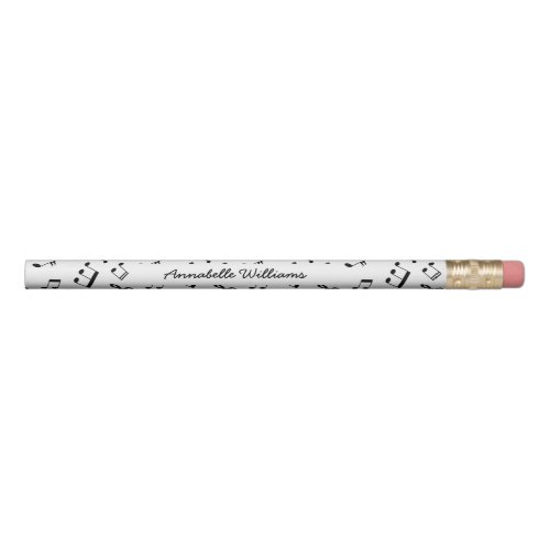 Music Notes Personalized  Pencil