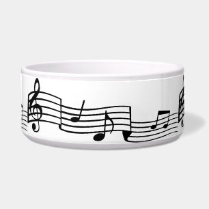 Music Notes Pet Bowl