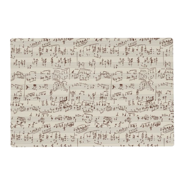 Music notes placemat (Front)