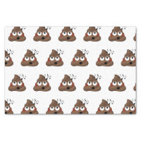 Music Notes Poop Emoji Tissue Paper