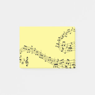 Music Notes Post it Notes
