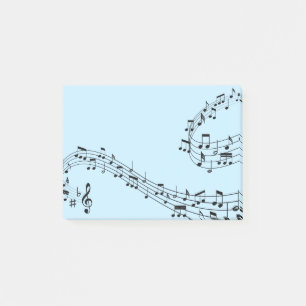 Music Notes Post it Notes