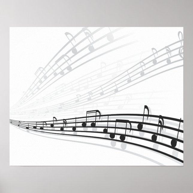 music notes poster (Front)