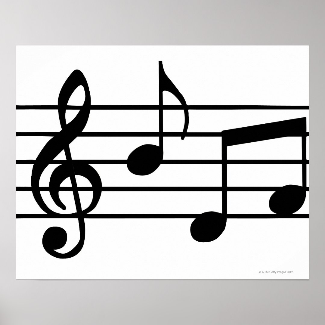 Music Notes Poster | Zazzle