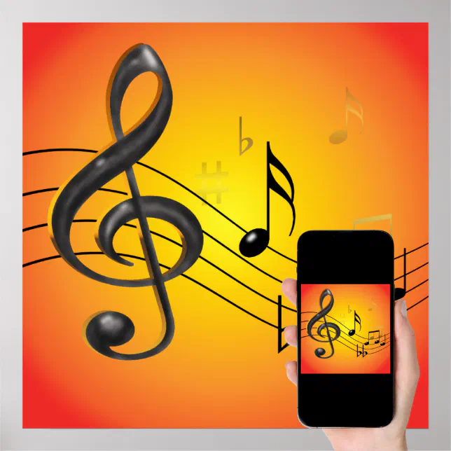 Music Notes Poster | Zazzle