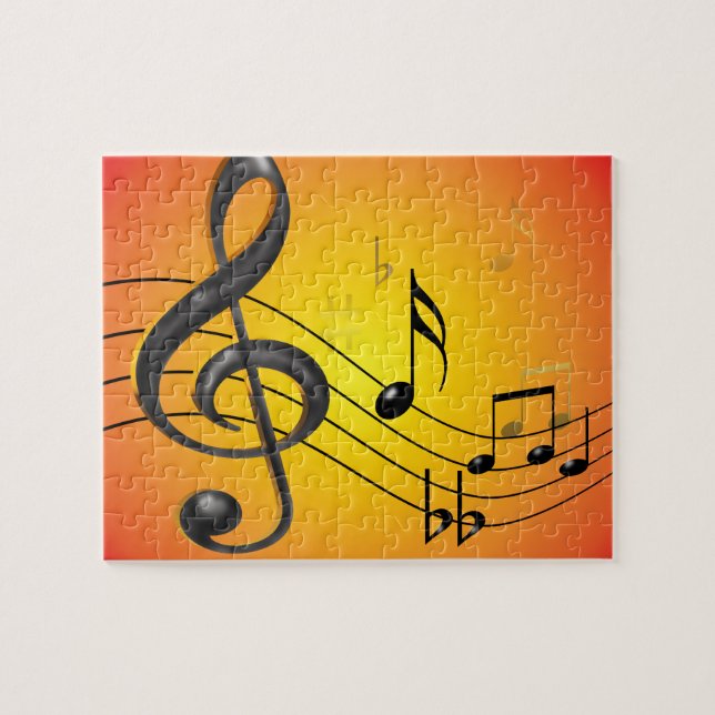 Music Notes Puzzle (Horizontal)