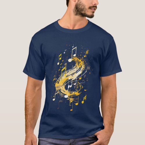 Music Notes River T_Shirt