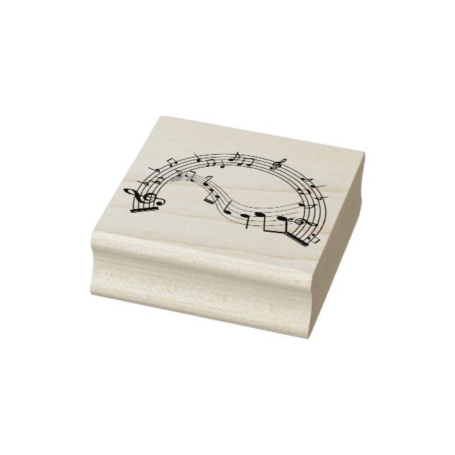 Music Notes Rubber Stamp (Stamp)