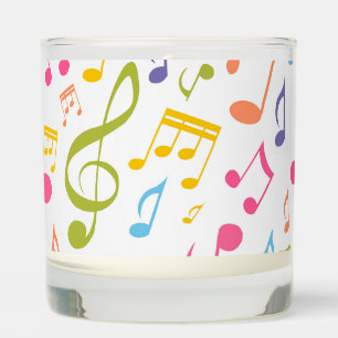 Music Notes Scented Candle
