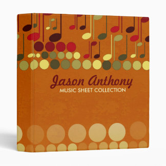 Music Notes Sheet Collection Album Binder