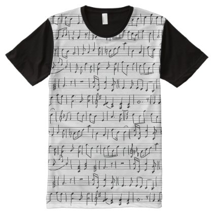 Music Notes (Sheet Music) All-Over-Print Shirt
