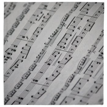 Music Notes Sheet Music Napkin by thatcrazyredhead at Zazzle