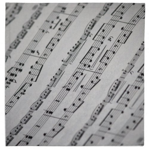 music notes sheet music napkin
