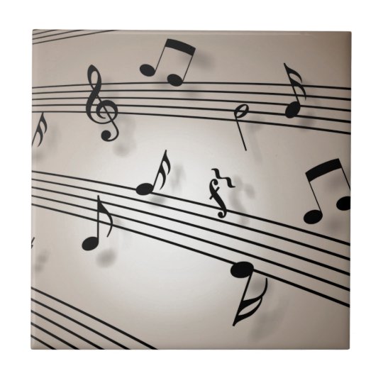 Music Notes Sheet Music Tile