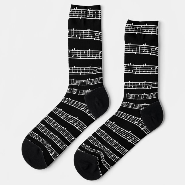 Music Notes Sock (Left)